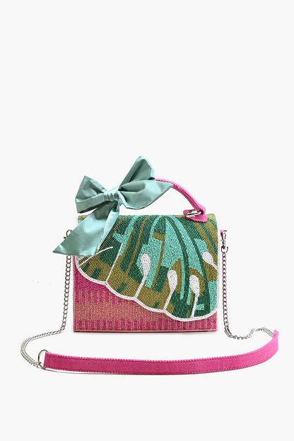 Water Lily Top Handle Bag