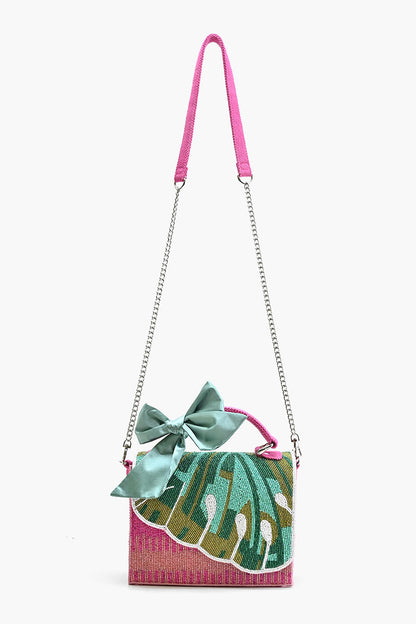 Water Lily Top Handle Bag