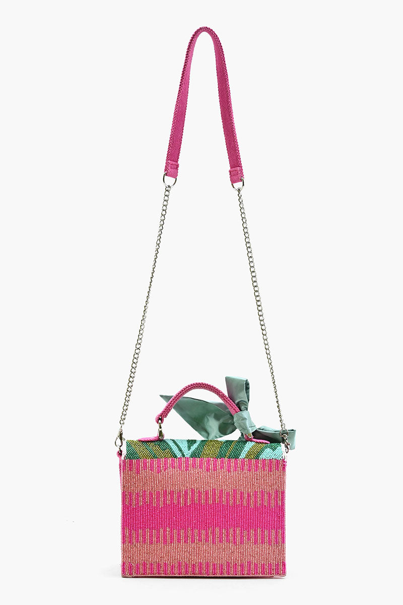 Water Lily Top Handle Bag