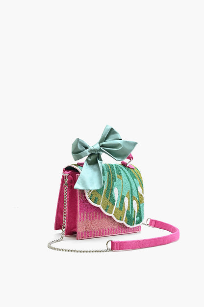 Water Lily Top Handle Bag