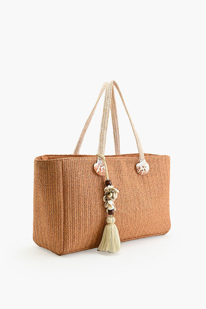 Raffia Reef Shell Tote