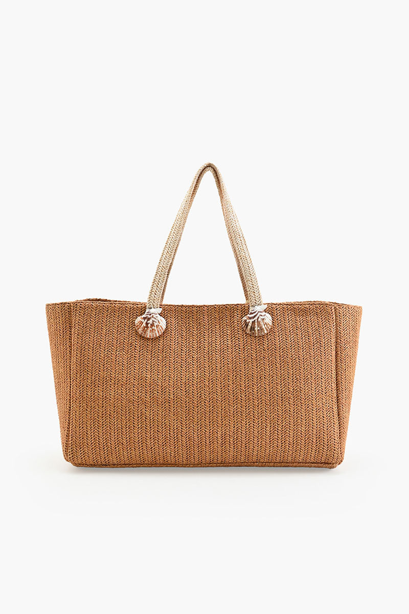 Raffia Reef Shell Tote