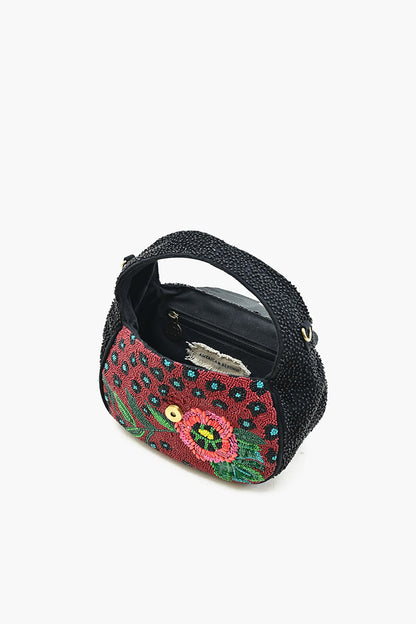 Twilight Vine Beaded Satchel