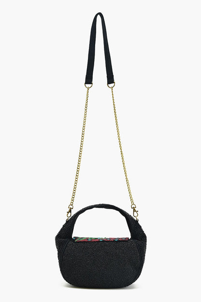 Twilight Vine Beaded Satchel