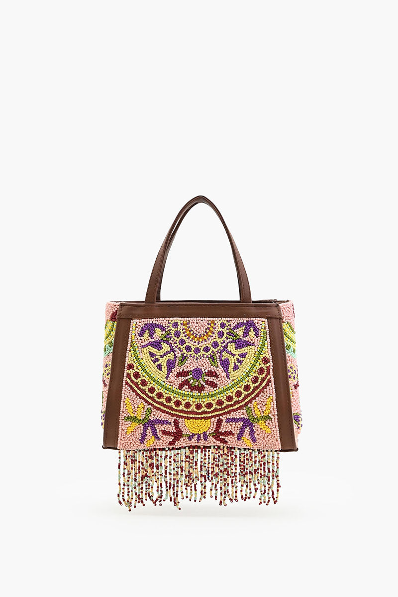 Nomad's Treasure Beaded Crossbody Bag