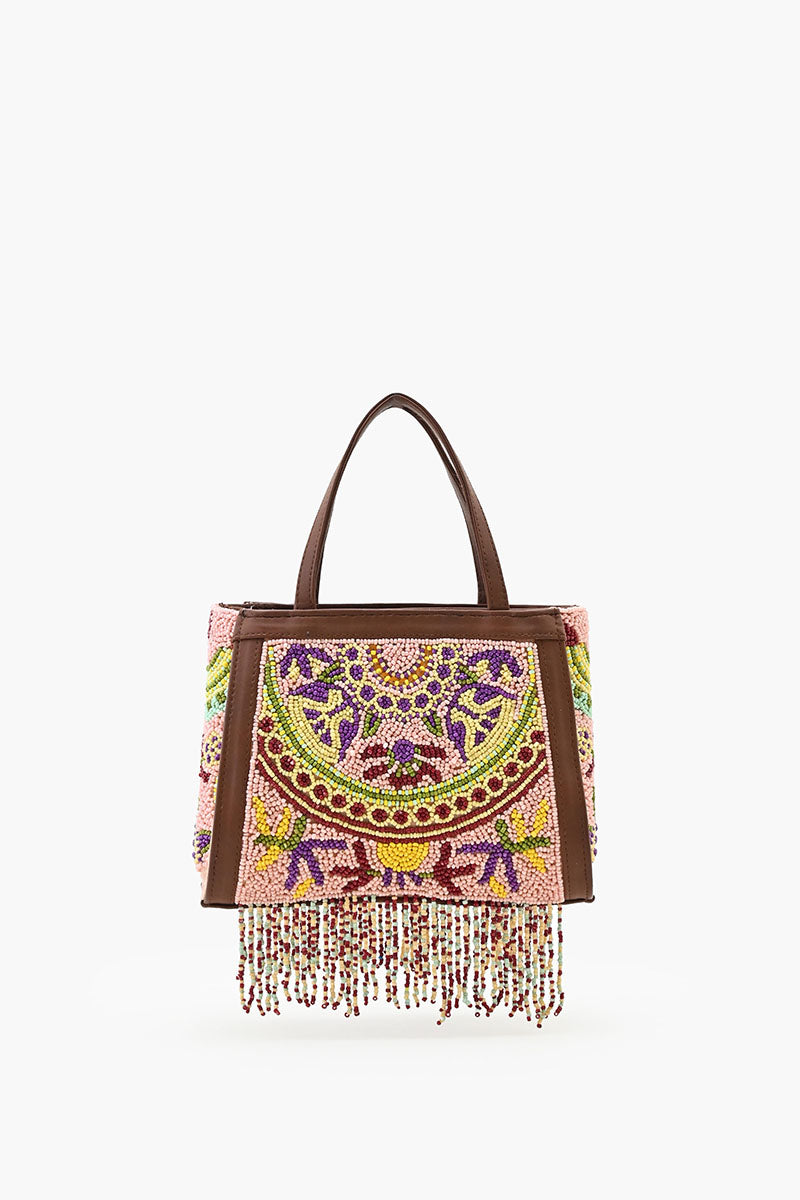 Nomad's Treasure Beaded Crossbody Bag