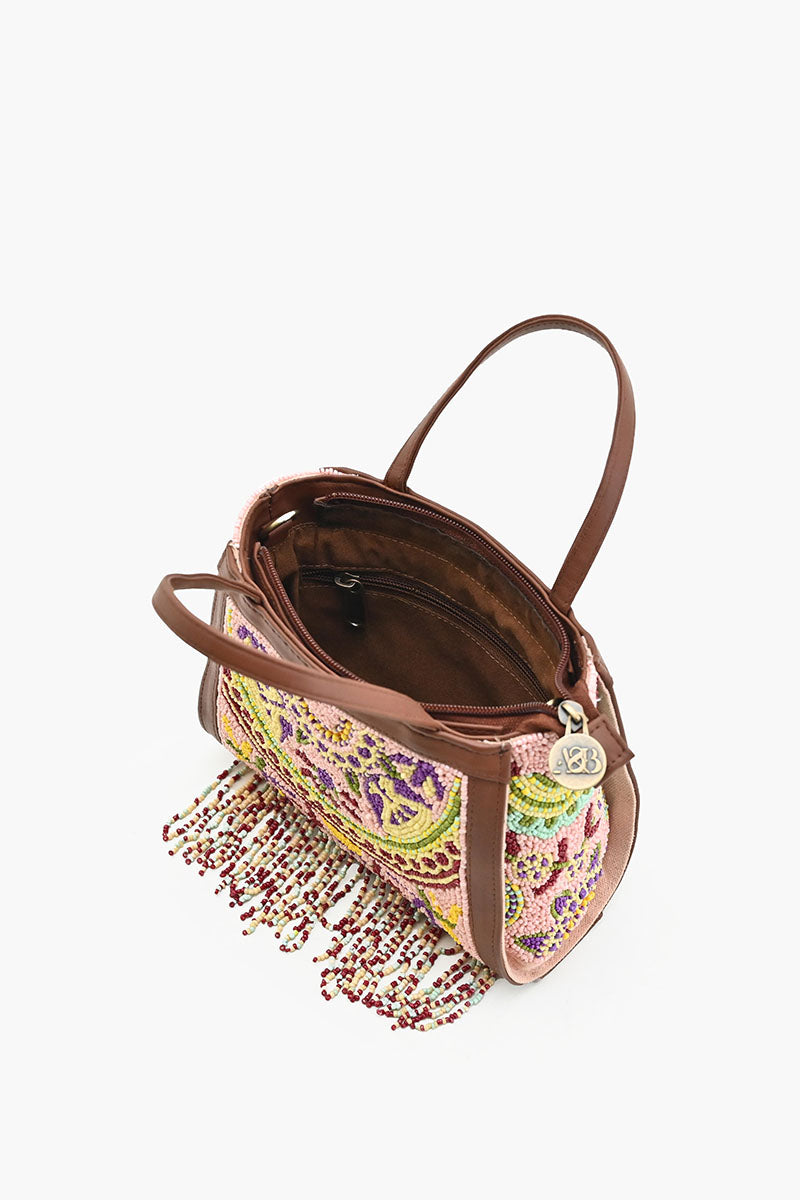 Nomad's Treasure Beaded Crossbody Bag