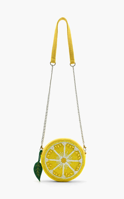 Make Lemonade Round Crossbody Bag