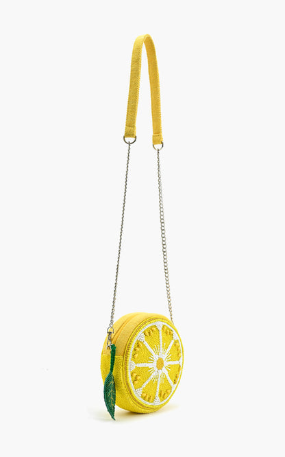 Make Lemonade Round Crossbody Bag