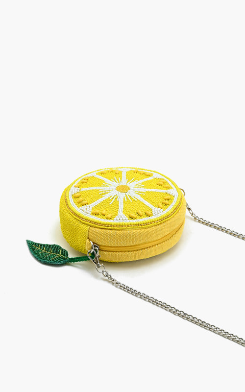 Make Lemonade Round Crossbody Bag