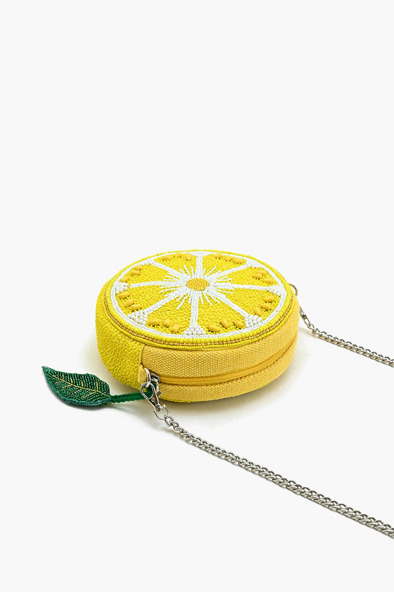 Make Lemonade Round Crossbody Bag