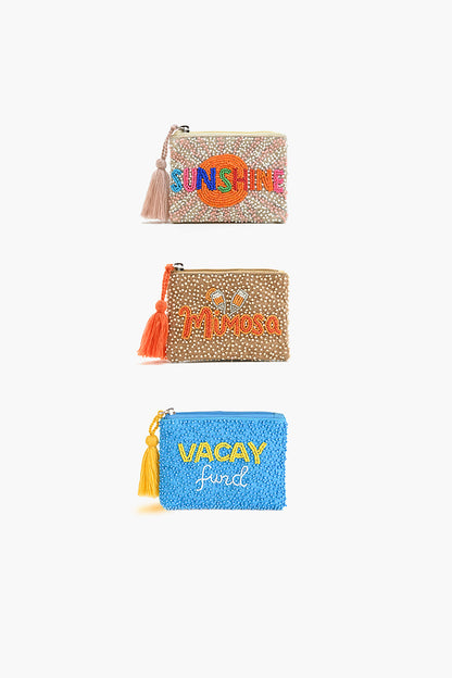 Set of 3 Sunshine, Mimosa, and Vacay Fund