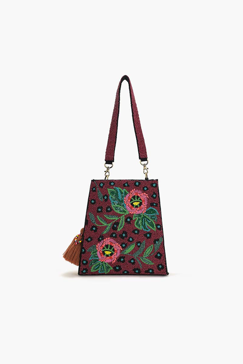 Twilight Vine Beaded Tote