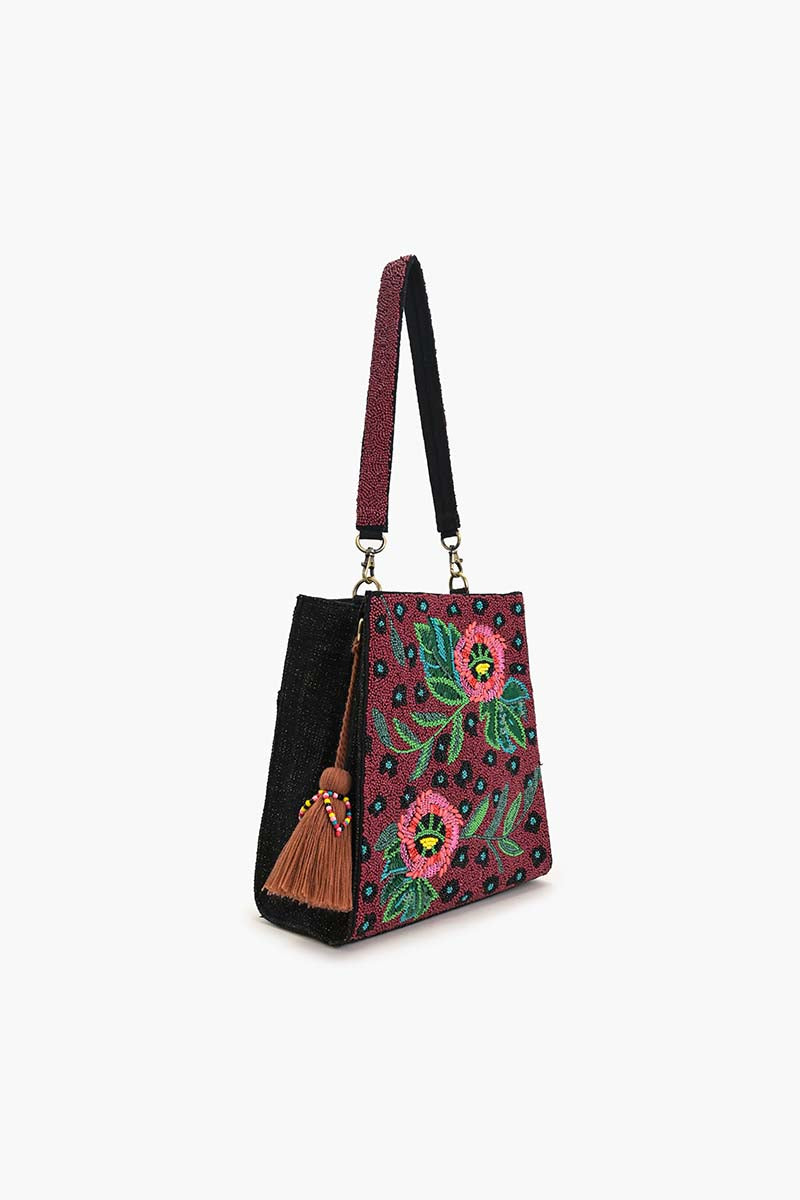 Twilight Vine Beaded Tote