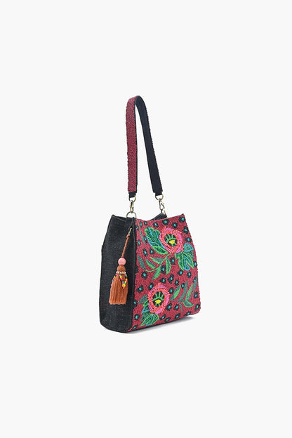 Twilight Vine Beaded Tote