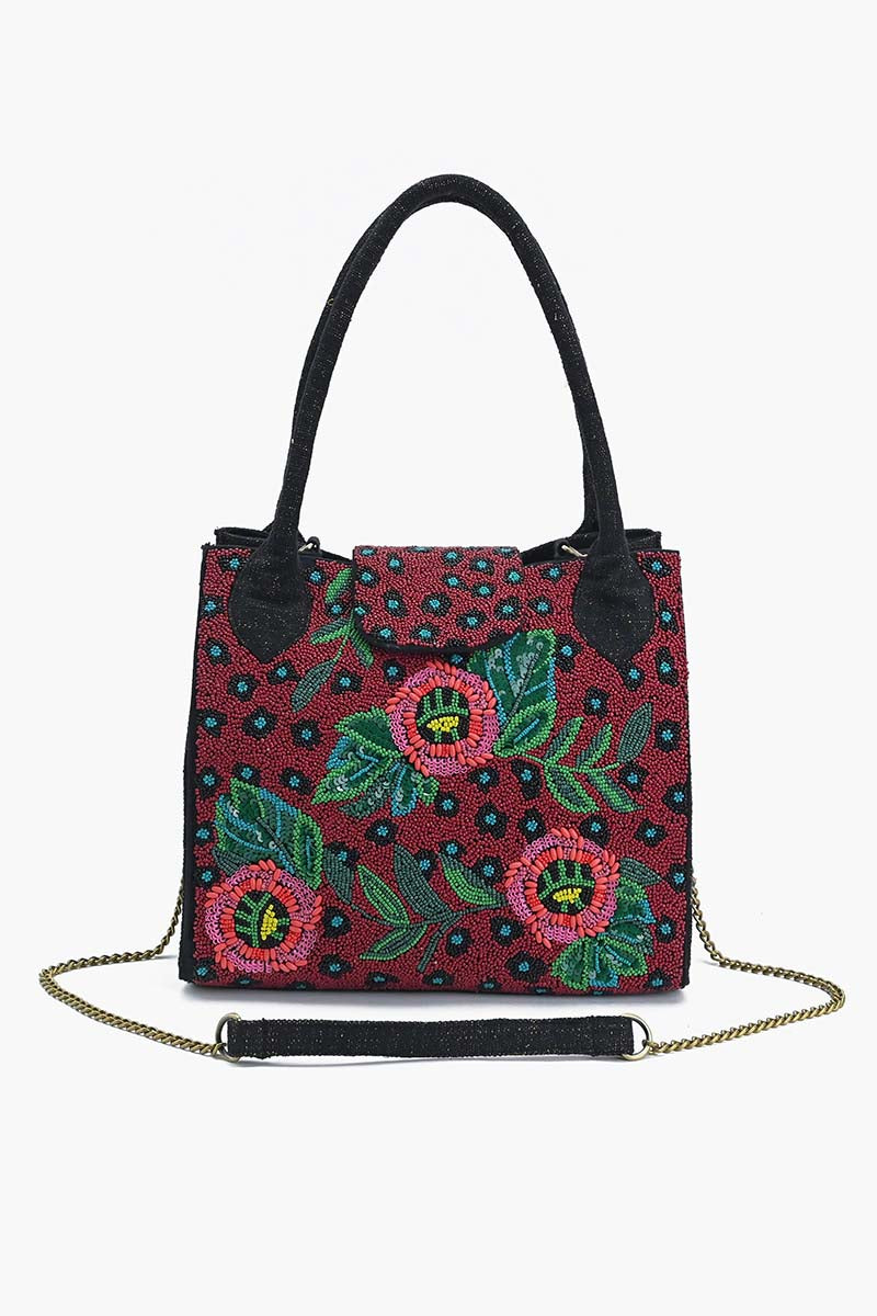 Twilight Vine Beaded Bag