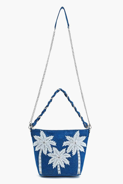 Blanc Bliss Beaded Bag