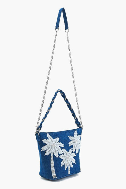 Blanc Bliss Beaded Bag