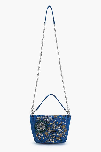 Opal Glitz Embellished Bag