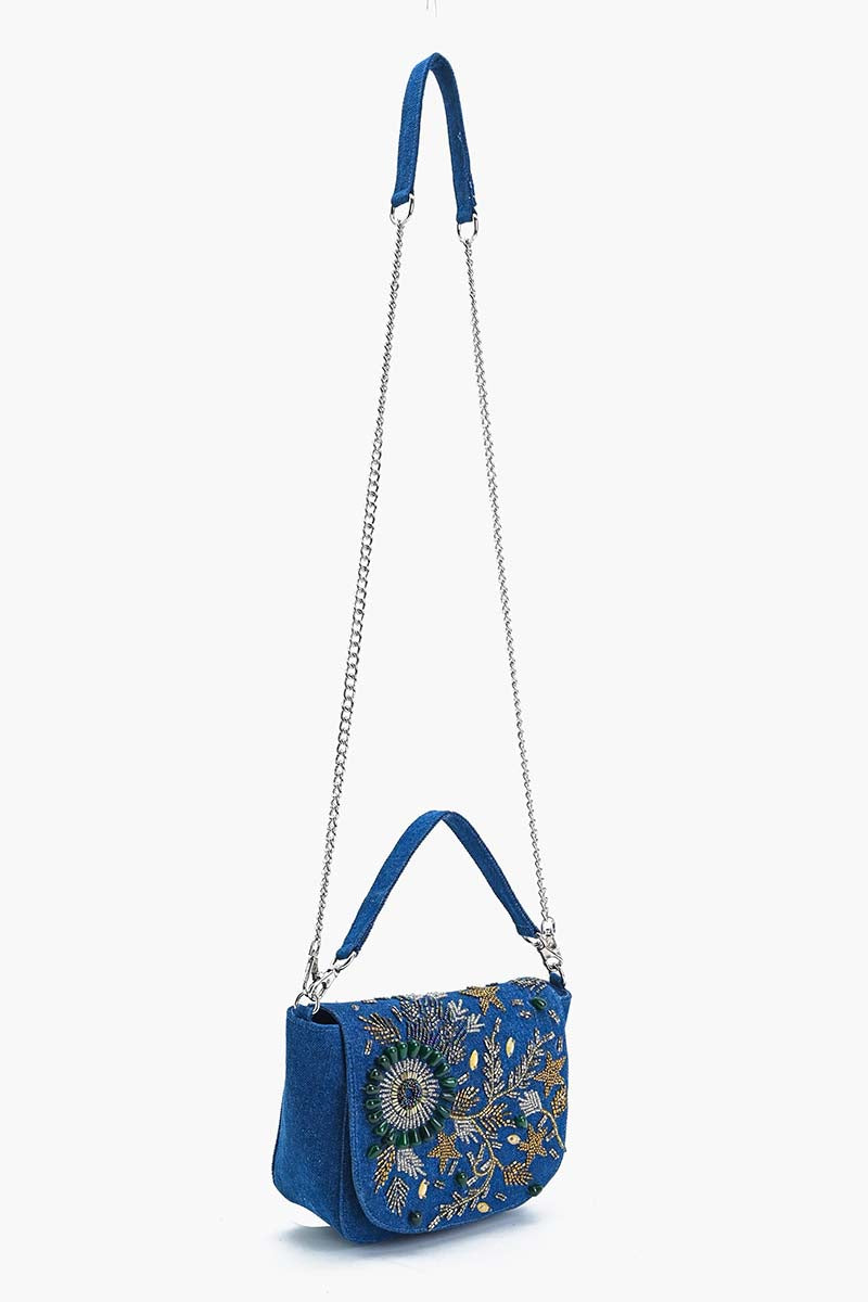 Opal Glitz Embellished Bag