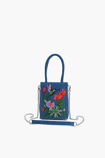 Whispering Gardens Embellished Bag