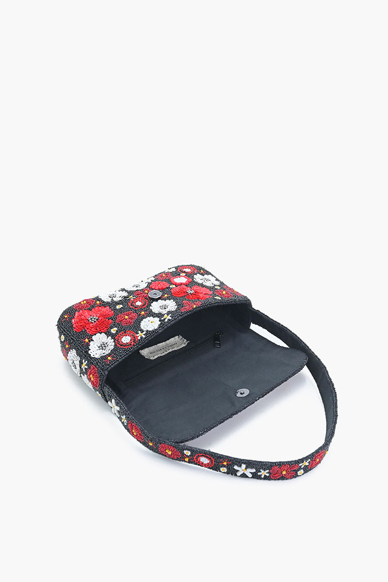 Scarlet Romance Embellished Shoulder Bag