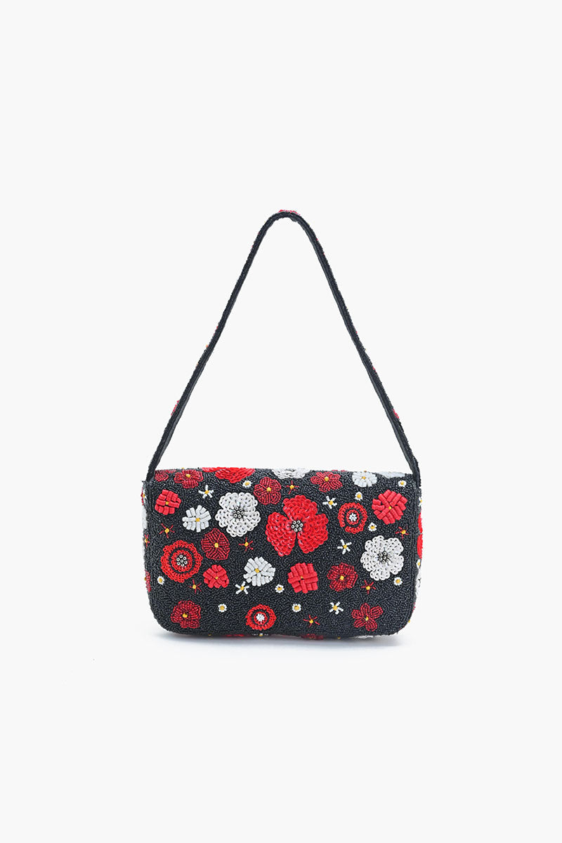 Scarlet Romance Embellished Shoulder Bag