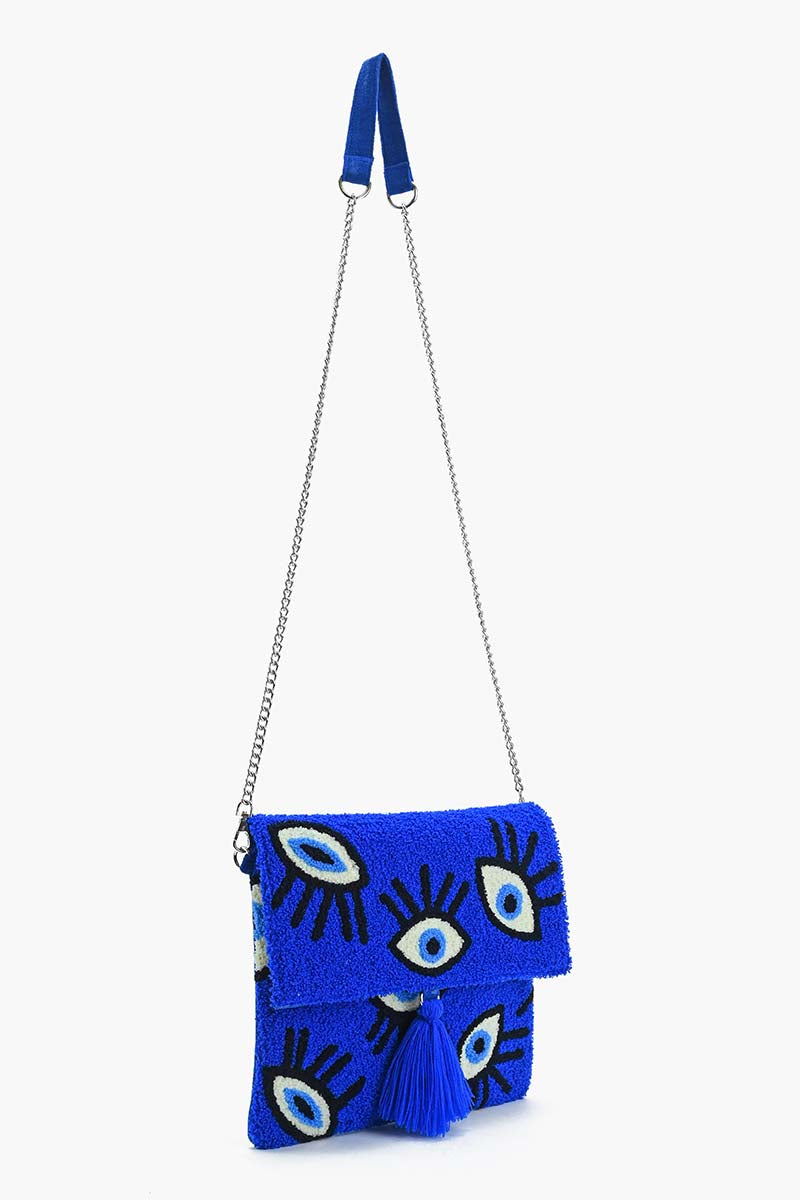 Sapphire Whimsical Wonder Eye Clutch