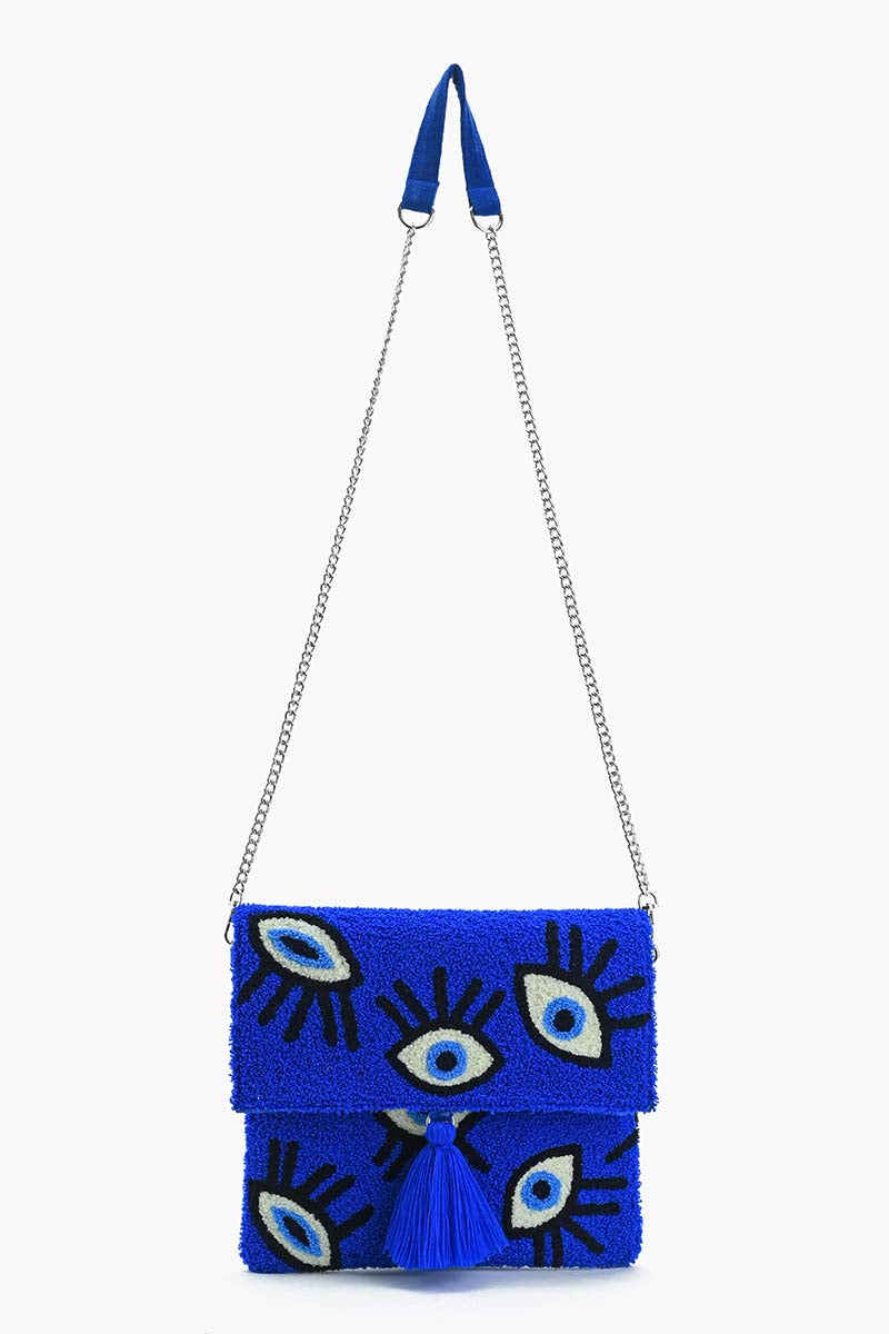 Sapphire Whimsical Wonder Eye Clutch