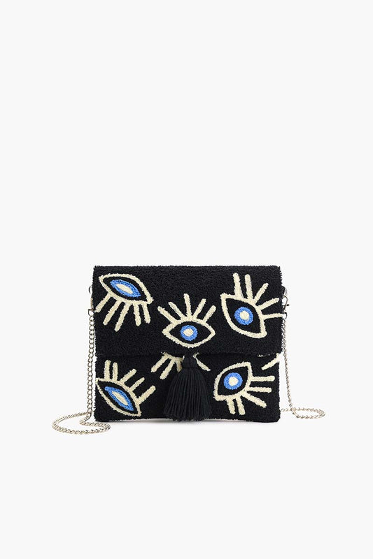 Midnight Whimsical Wonder Eye Clutch