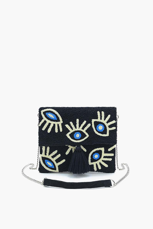 Midnight Whimsical Wonder Eye Clutch