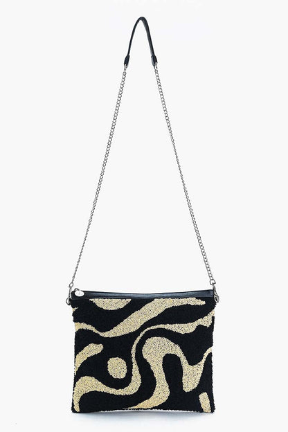 The Soho Inked Tufted Clutch