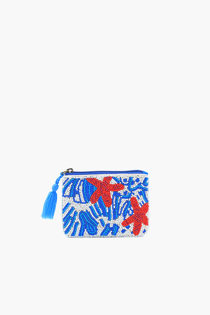 Oceanic Adventure Embellished Mini Pouch-Starfish