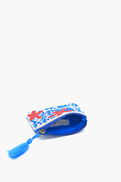 Oceanic Adventure Embellished Mini Pouch-Starfish