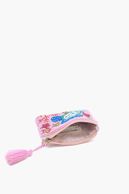 Oceanic Adventure Embellished Mini Pouch-Turtle