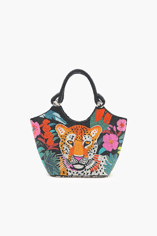 Tropical Leopard Embellished HandBags