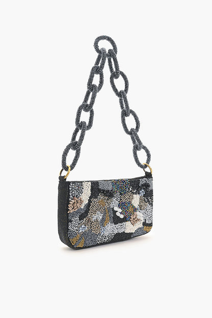 Dark Knight Dazzle Beaded Shoulder Bag