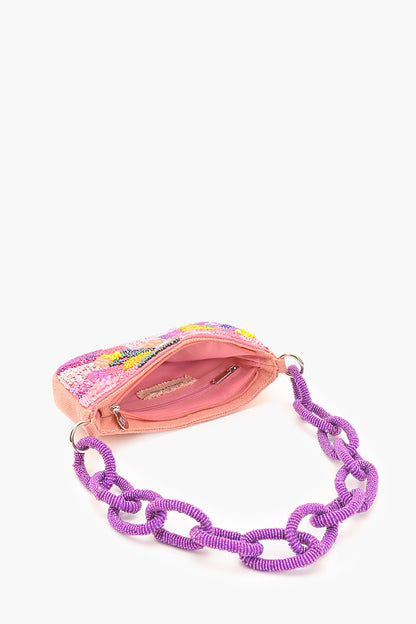 Bubblegum Pop Beaded Shoulder Bag