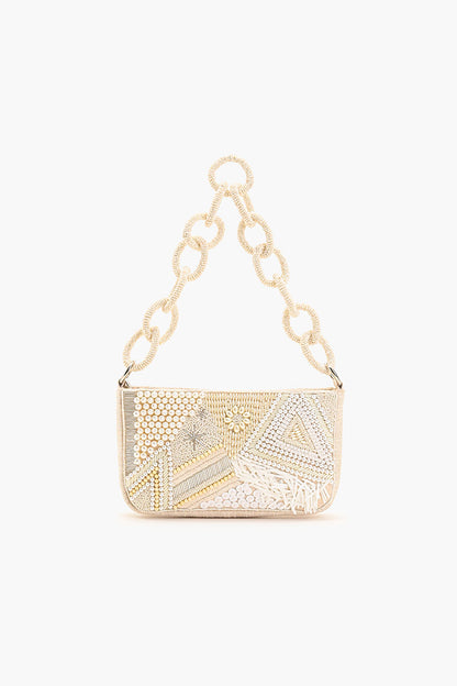 Shimmering Sands Embellished Shoulder Bag