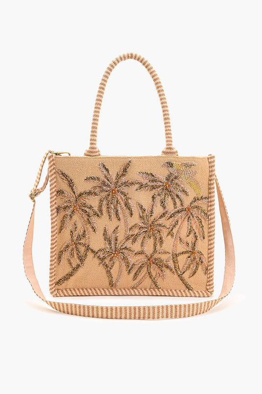 Palm Dunes Embellished Handbag