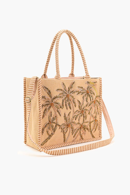 Palm Dunes Embellished Handbag