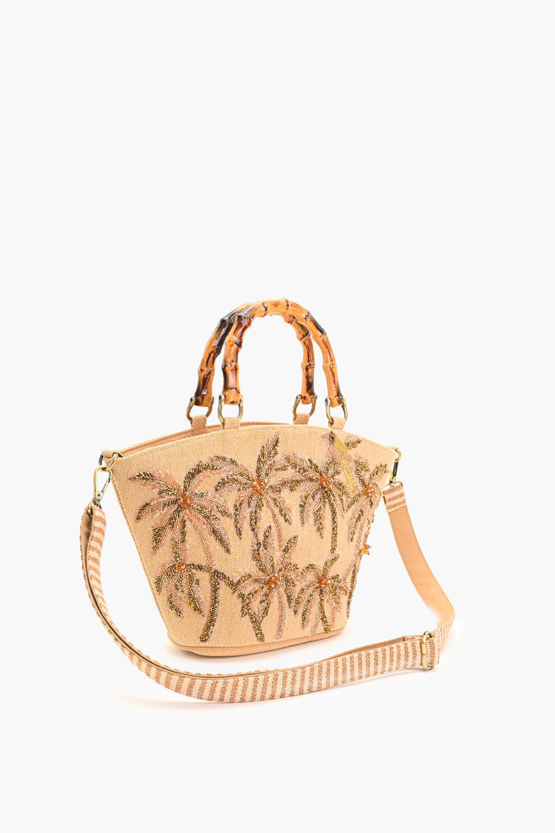 Palm Dunes Embellished Mini Tote