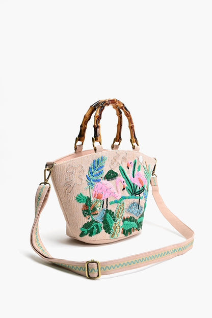 Tropical Pink Flamingo Mini Tote