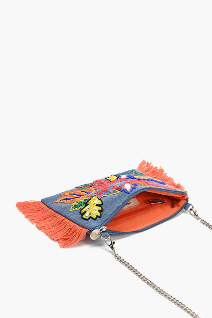 Rainbow Flutterby Foliage Clutch