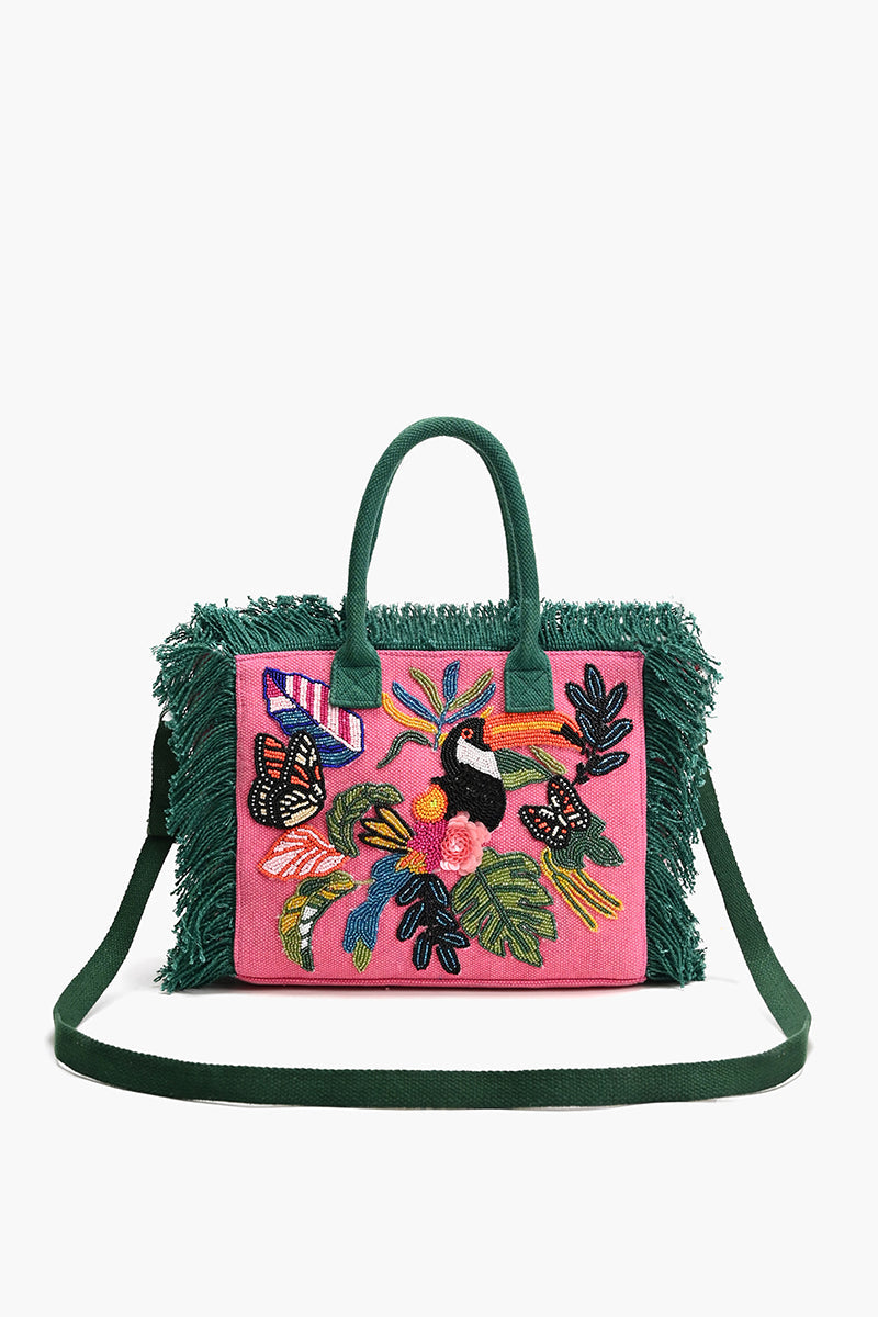 Pink Flutter Oasis Mini Tote