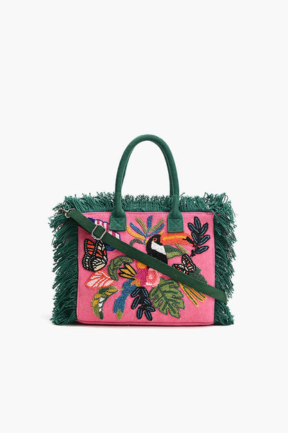 Pink Flutter Oasis Mini Tote