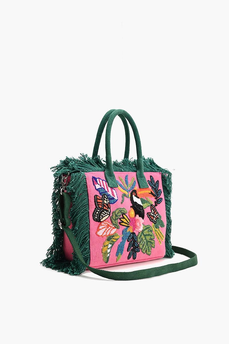 Pink Flutter Oasis Mini Tote