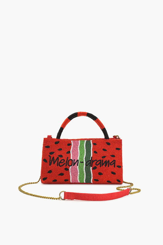 Melon Drama Beaded Handbag