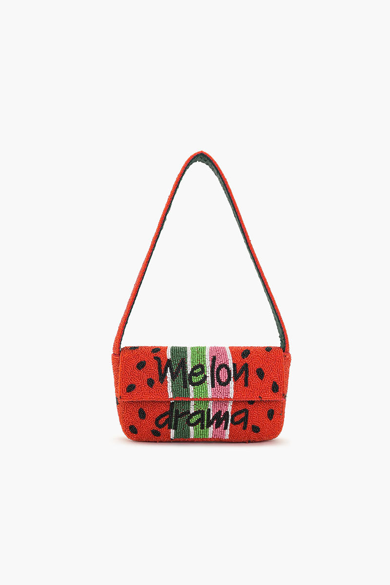 Melon Drama Beaded Mini Shoulder Bag