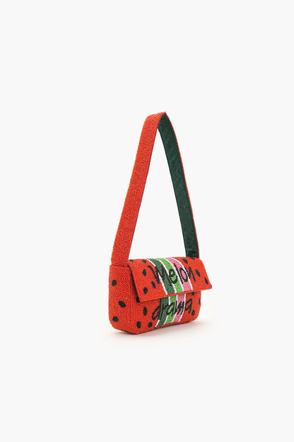 Melon Drama Beaded Mini Shoulder Bag